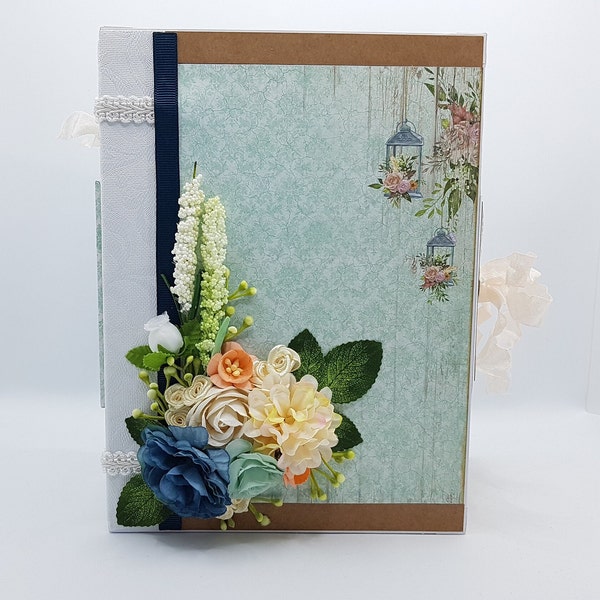 Album Boite photos Scrap "Charming Secret" -- Fait main