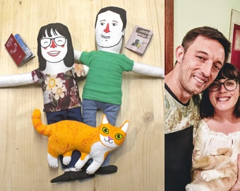 Custom portrait dolls (Couple) - Personalized look-a-like softies