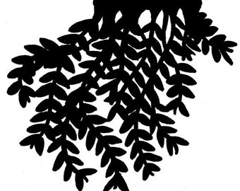 Hanging Vines SVG / PNG / JPG files | Digital Cutting Machine File |Vines Leaves Silhouette | Nature Woods | Original Art