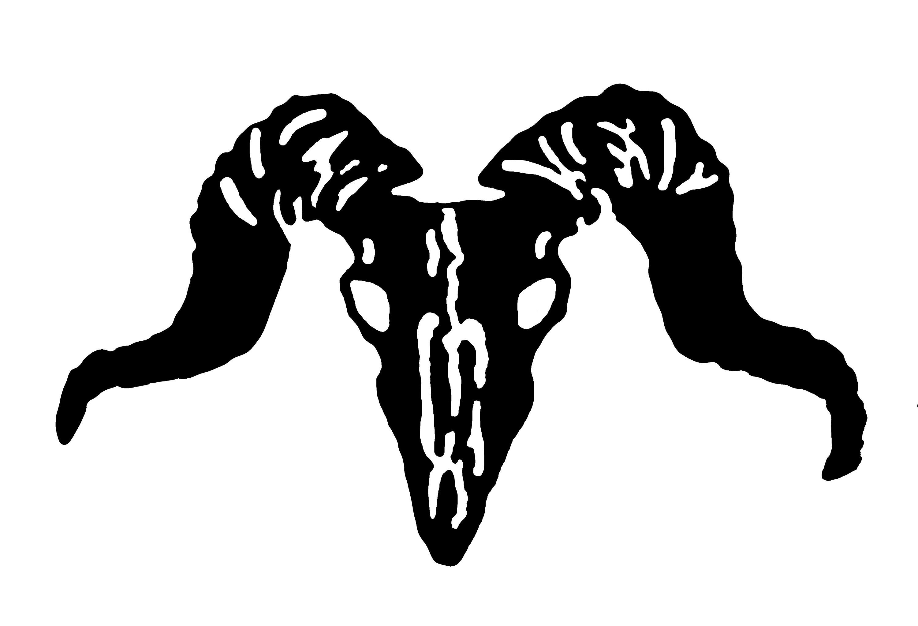 ram skull silhouette