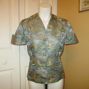 oriental silk brocade blazer/jacket