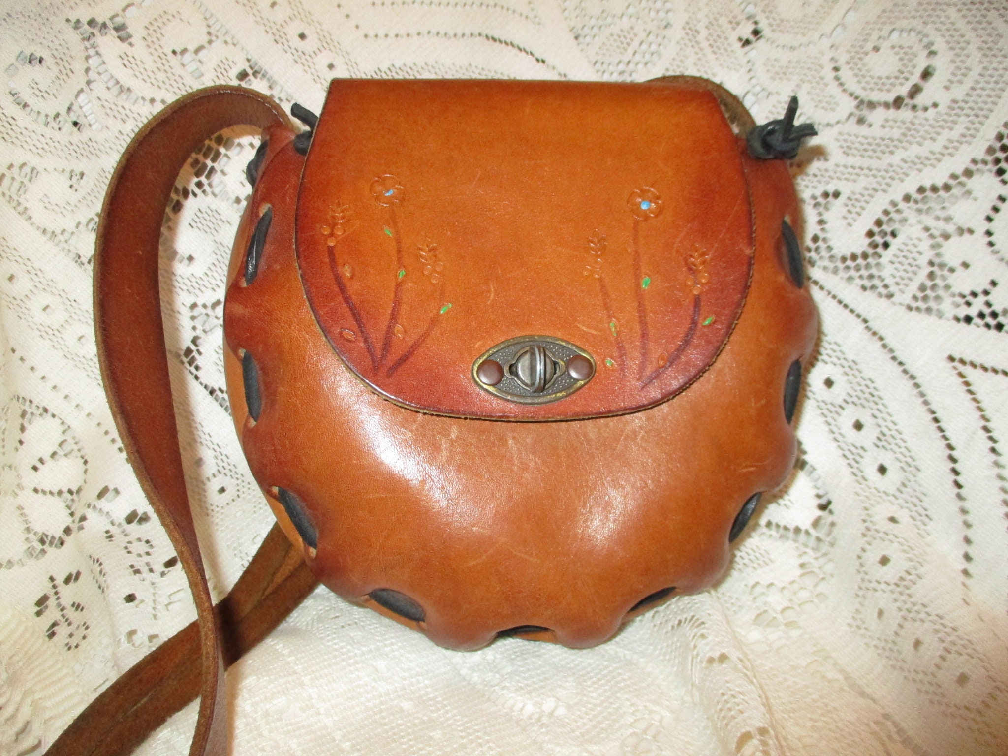 leather flap shoulder bag