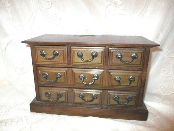 Apco musical wood jewelry chest/box