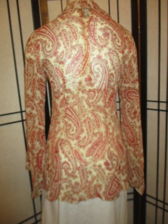 Express silk ruffled blouse - image 4