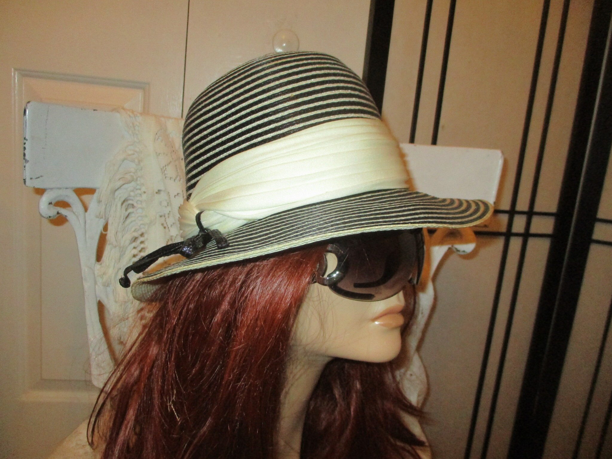 Gorgeous ADOLFO II ⚜️ Vintage Straw High Fashion Hat ?One Of A Kind! ? Adolfo II Straw Hat - Etsy main image 2