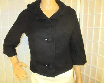 Custom Juniors vintage 1940's 3/4 sleeve short jacket/blazer