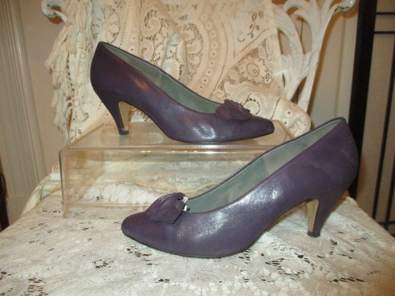 connie faux leather purple pumps 7 - image 1