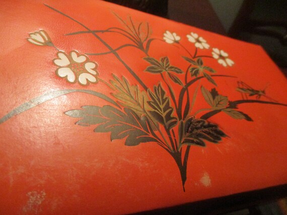 hand painted cardboard and paper  jewelry box wit… - image 9