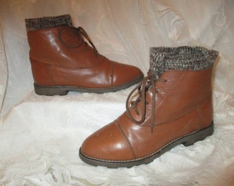 Captivators leather ankle boots 6 1/2