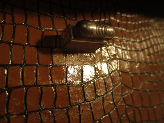 reptile embossed shoulder bag - image 10