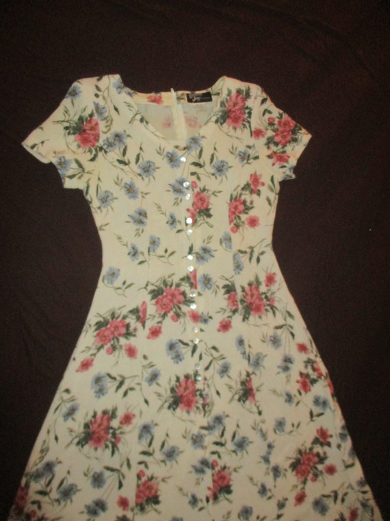 Dawn Joy short sleeve floral print  summer dress - image 9