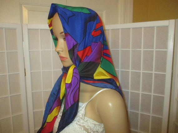 Picasso large abstract print scarf - image 8