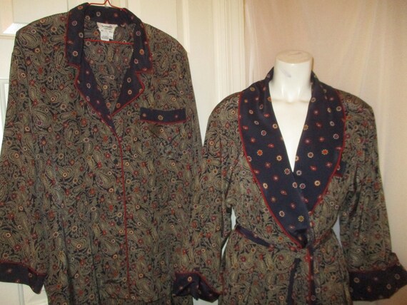 Christian Dior robe and pajama set