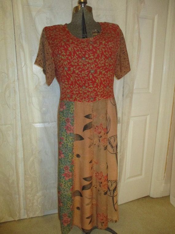 Marisol patchwork boho maxi dress - image 3