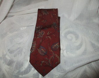 vintage Valentino Cravette silk floral print tie