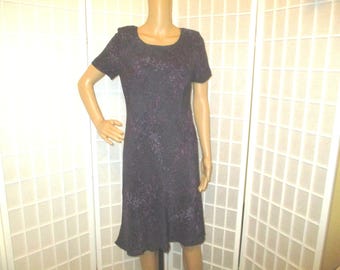 Carole Little short sleeve bias cut night out dress