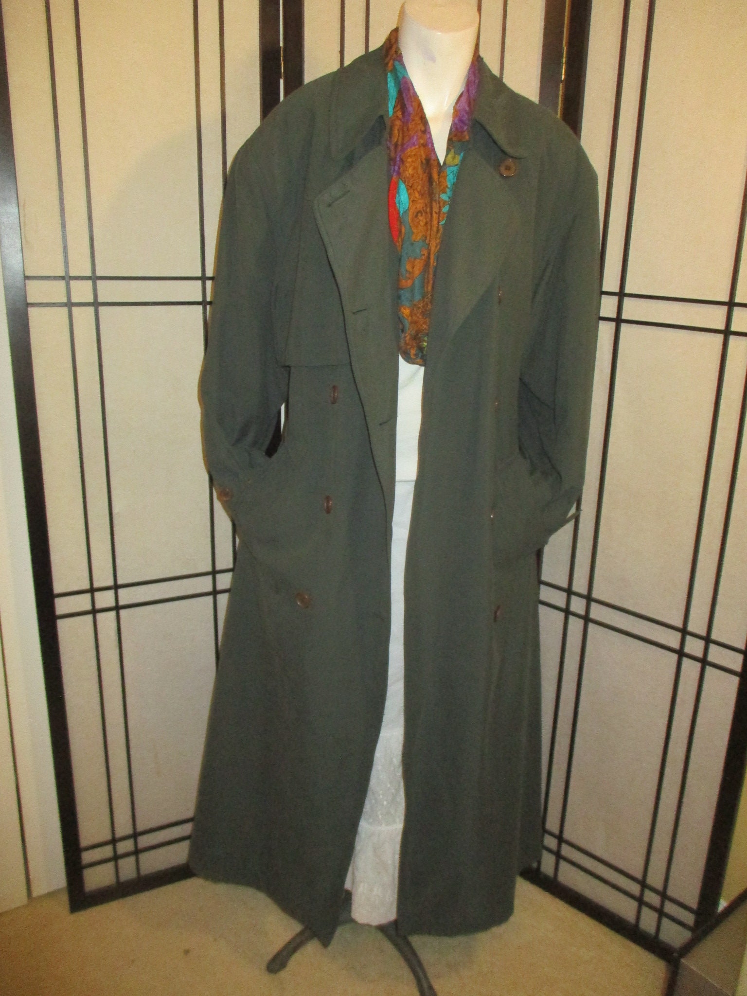 Jones New York Double Breasted Belted Trench Coat With Zip Jones New York Double Breasted Belted Trench Coat With Zip