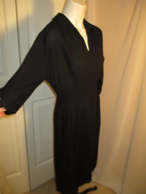 3/4 sleeve 1940's linen dress - image 7