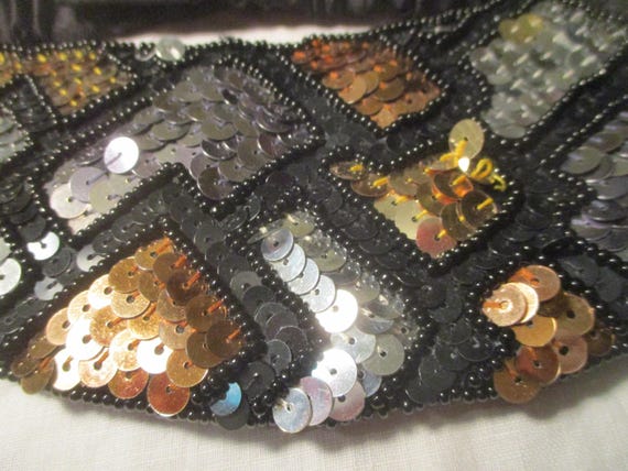 Milor wide satin fabric elastic sequined/beaded b… - image 4