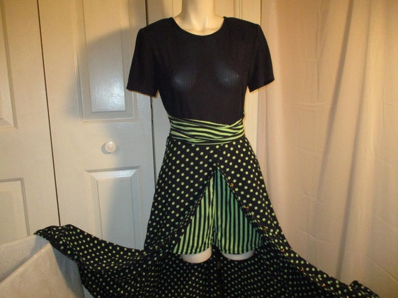 Cache polka dot romper dress