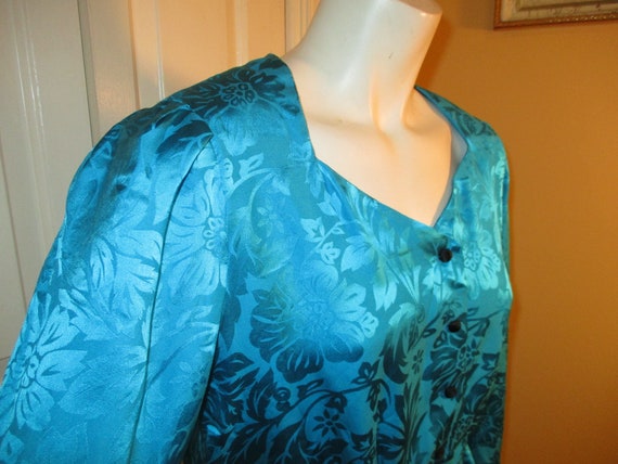Liz Claiborne silk damask peplum blouse - image 8