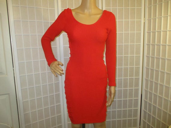 pink knitted dresses Long Sleeve Pink Knit Dress 10 / Pink Carnation main image 0