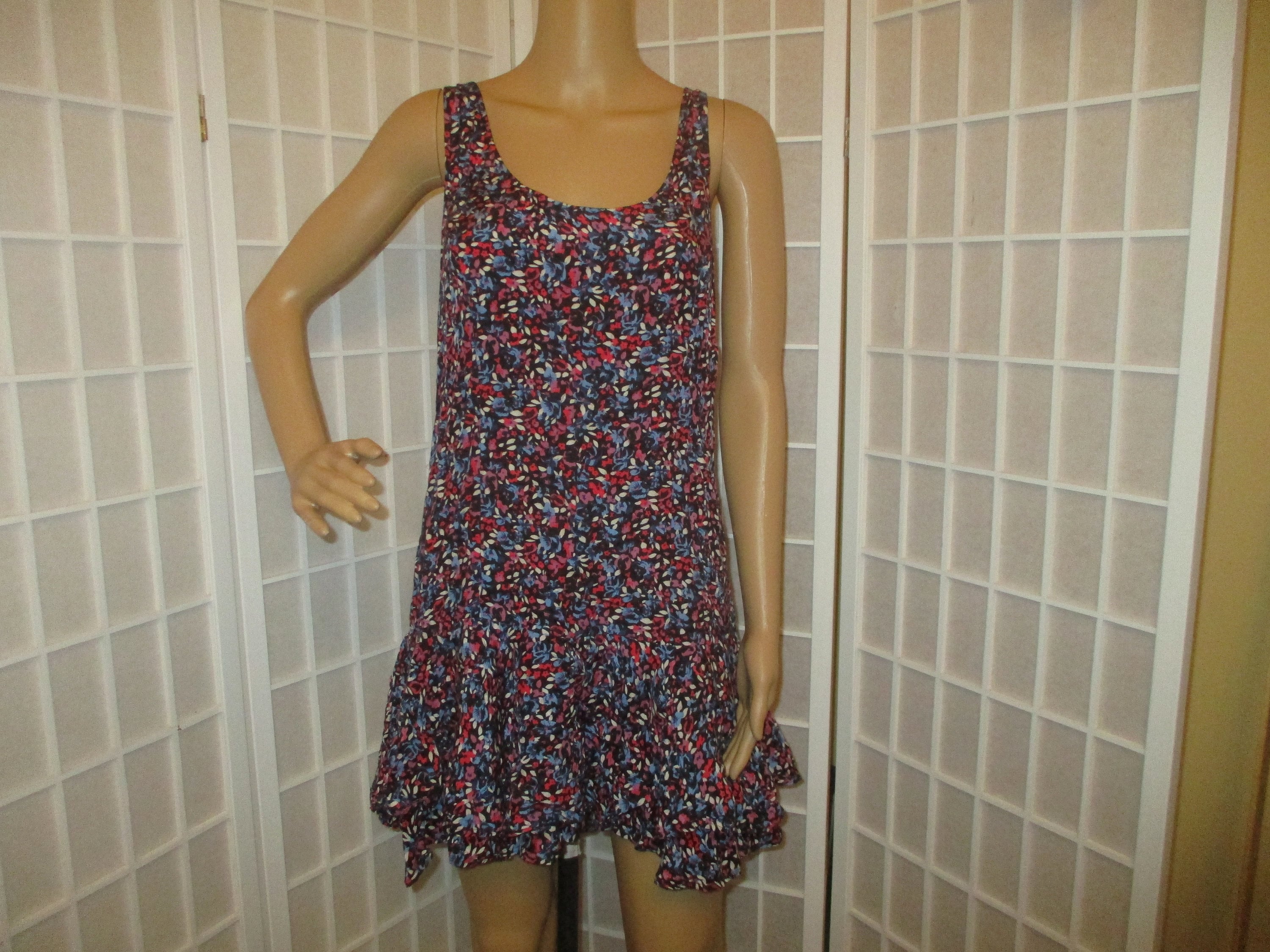 Free People ruffled mini sleeveless dress