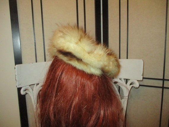 red tail fox fur hat/tam - image 4