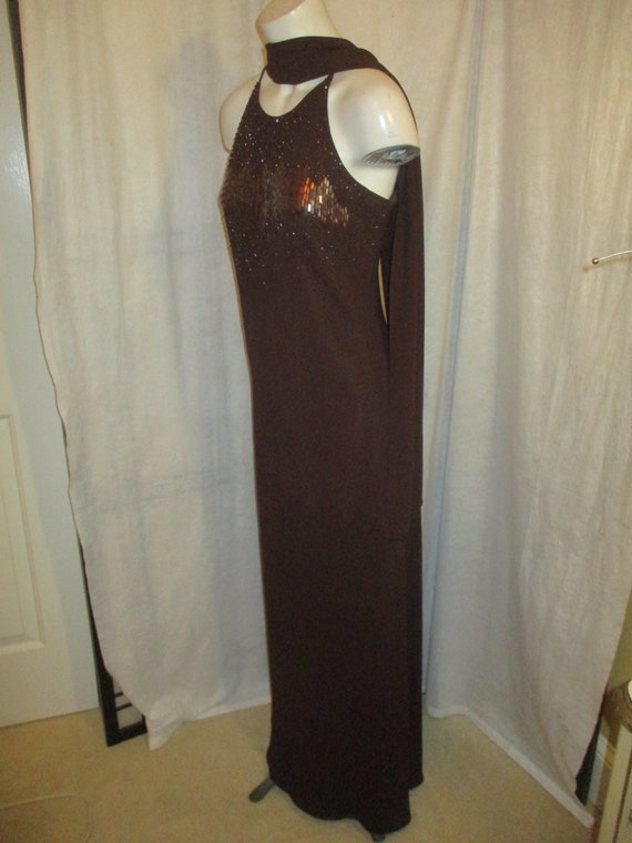 Cachet formal with matching scarf/wrap - image 5