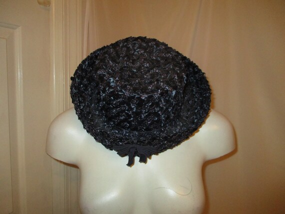 Julius Garfinckel & Co. navy straw hat - Gem display picture 1