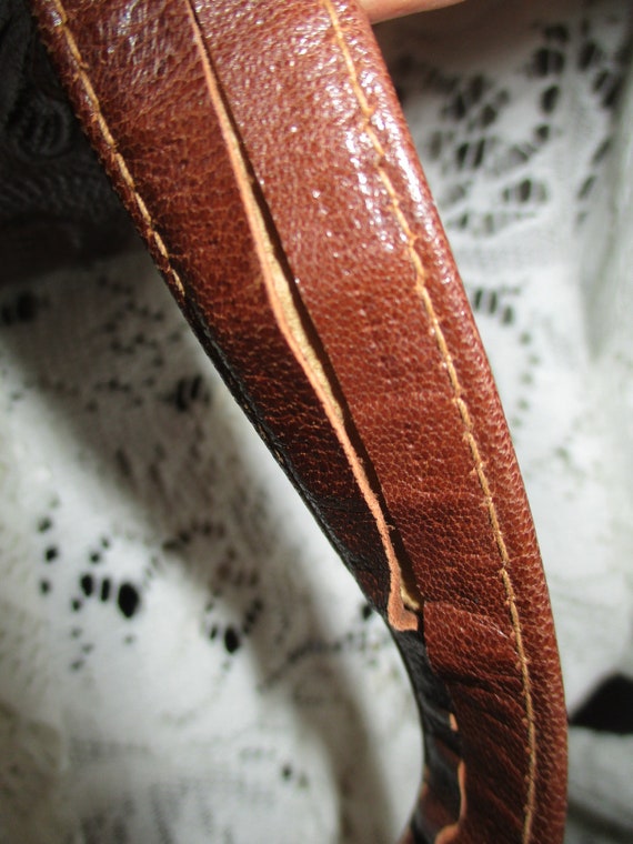 Tooled leather shoulder bag - image 10