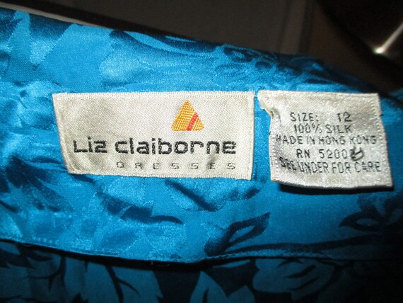 Liz Claiborne silk damask peplum blouse - image 5