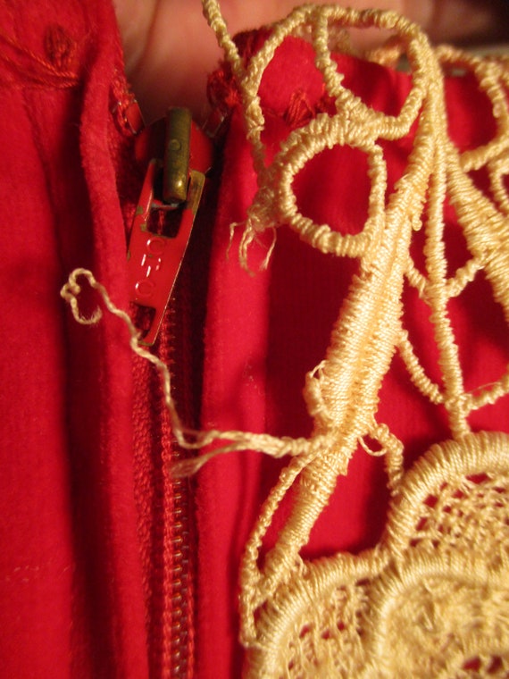Celeste New York red velvet dress - image 10