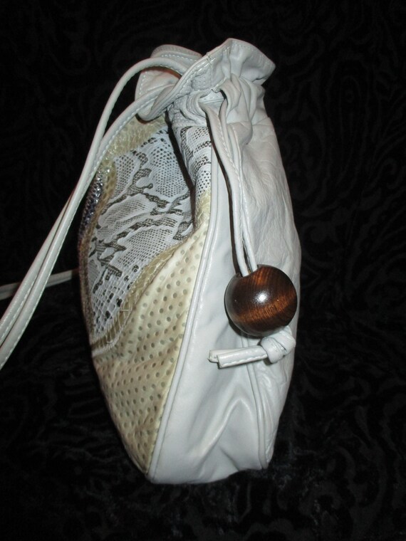 Bags by Jane patchwork leather drawstring shoulde… - image 5