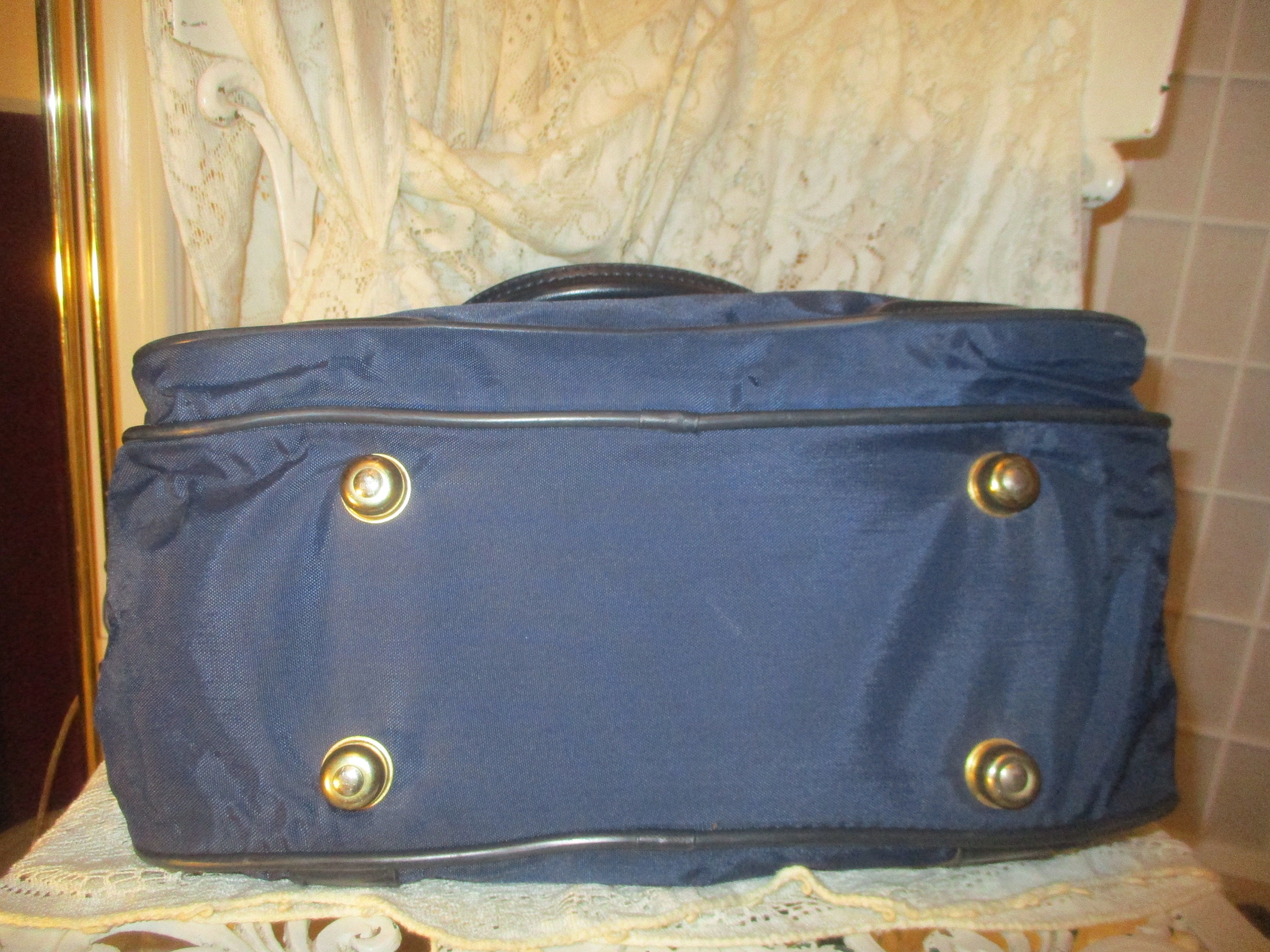 Sac Fourre-tout Vintage Ricardo Beverly Hills - Tapisserie Florale - Cabine De Voyage