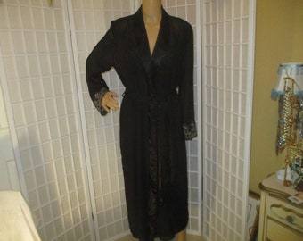 California Dynasty vintage sheer gown and robe set