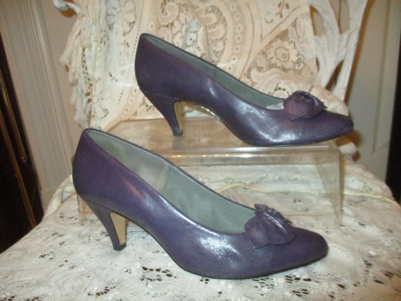 connie faux leather purple pumps 7 - image 5