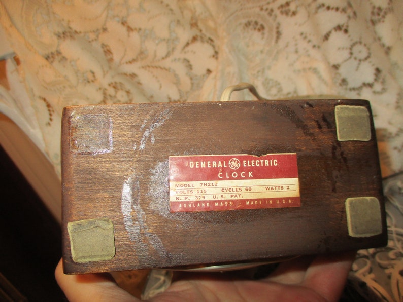 General Electric Art Deco Wood Case Electric Alarm Clock Etsy