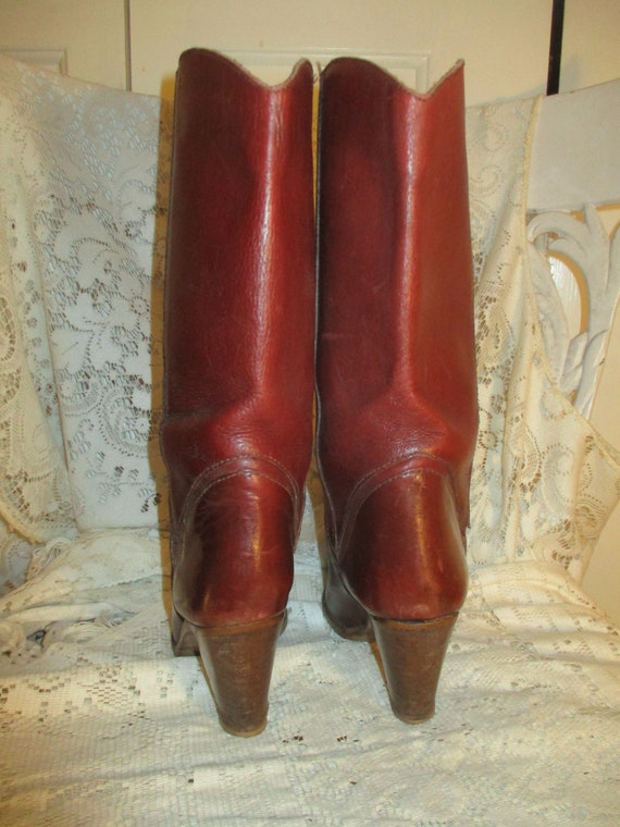 leather mid calf boots - image 6