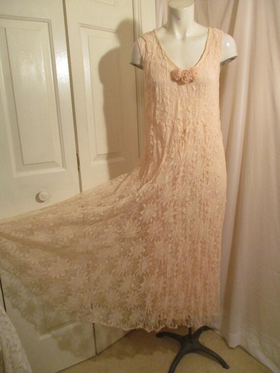 Lew Magram lace tank maxi dress - image 7