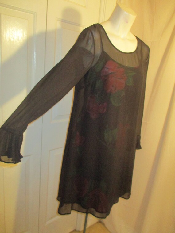 Laura Ashley sheer silk dress - image 3