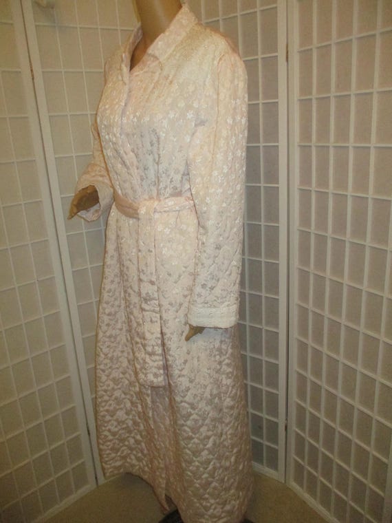 Christian Dior quilted belted wrap long robe - Gem