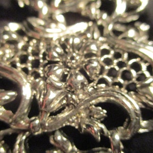 Art nouveau filigree wide bracelet image 5