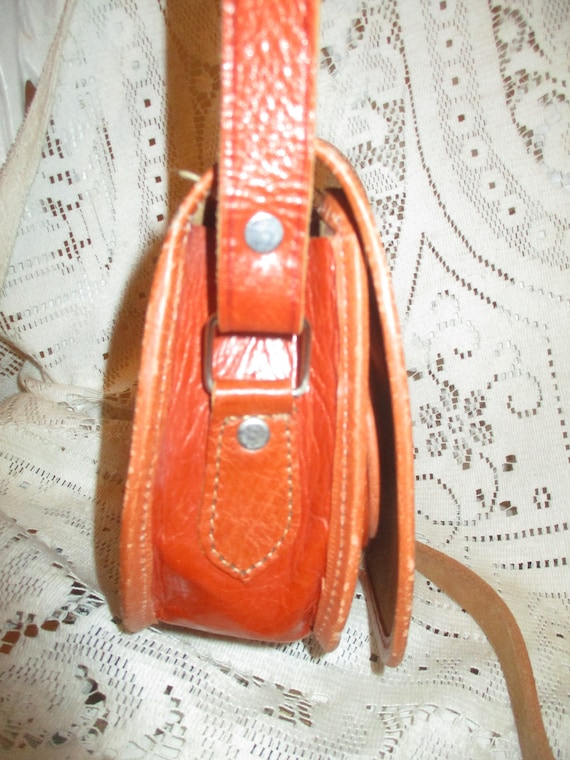 Leather Crossbody Antique Saddle