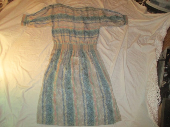 vintage Montaldo's silk jacquard blouson 3/4 slee… - image 9