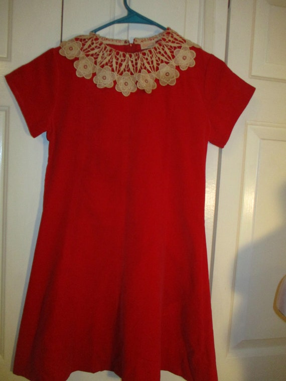 Celeste New York red velvet dress - image 2