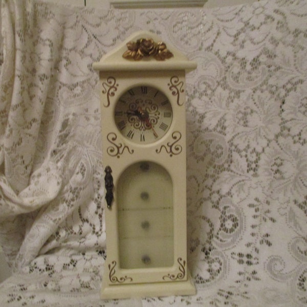 French Provential Grandfather clock jewelry box