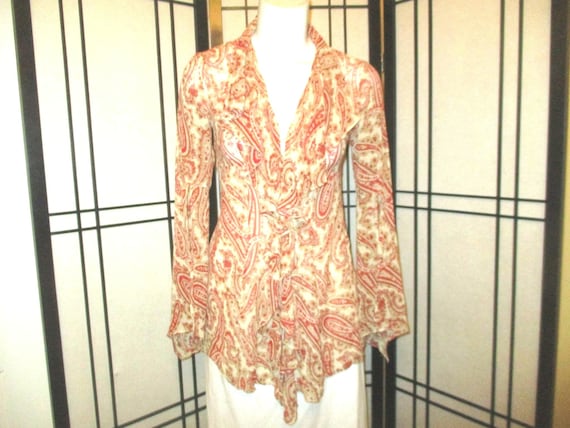 Express silk ruffled blouse - image 1