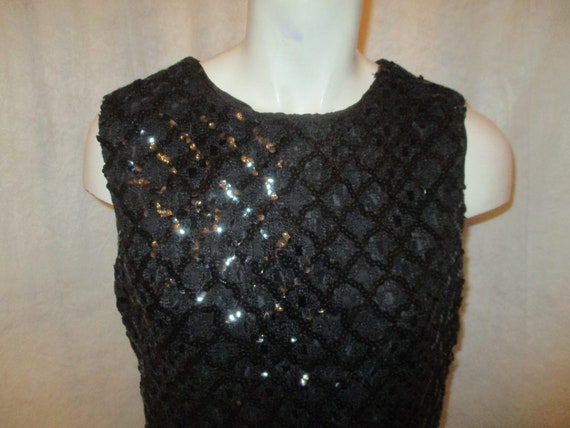 Wippette Sportswear sleeveless crocheted sequined… - image 2