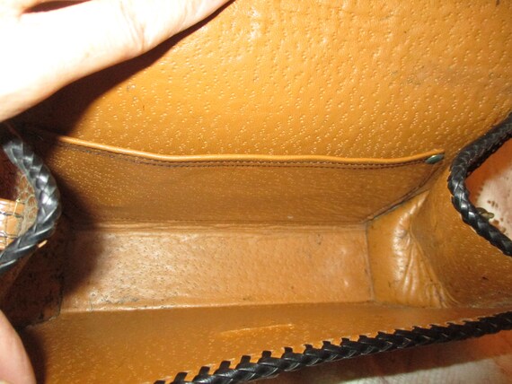 reptile embossed shoulder bag - image 4